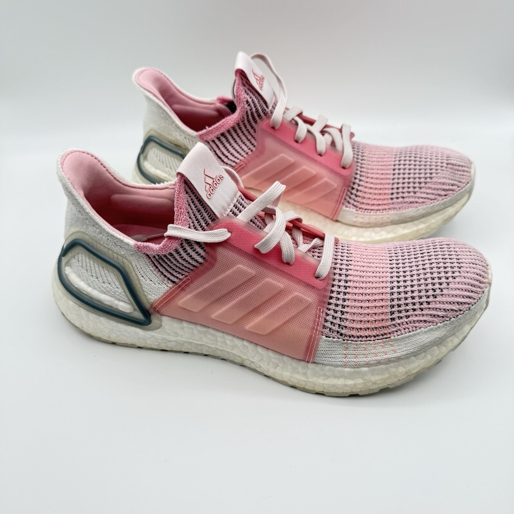 Adidas Womens 10 Shoes Ultraboost 19 Pink Running Athletic Gym Sneaker EF6517